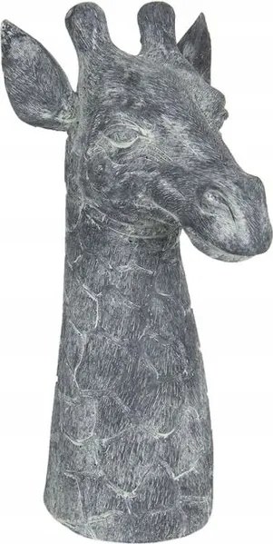 Dekoráció Zsiráf 24x17x37 cm szürke