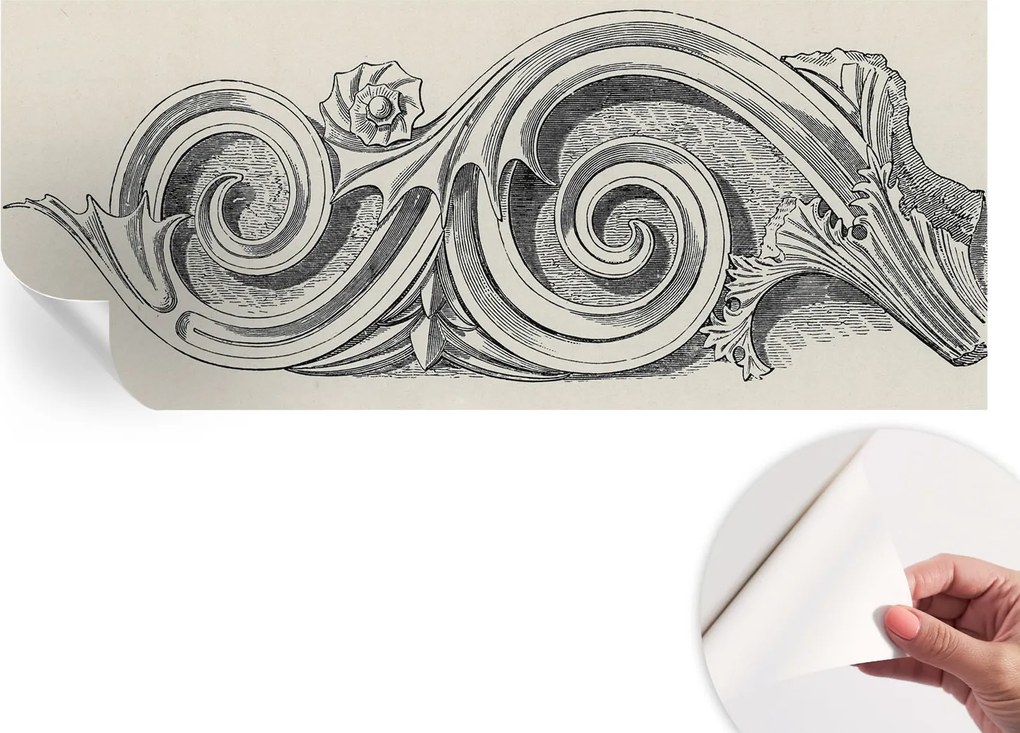 Öntapadós tapéta Divatos 3D fali ragasztóval Növényi dísz 250x104 cm