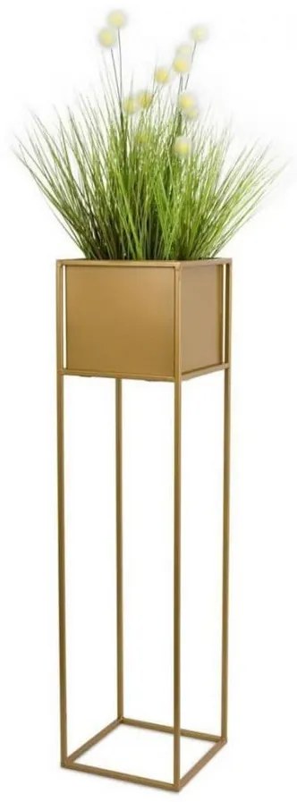 Virágállvány 90x24 cm arany színben