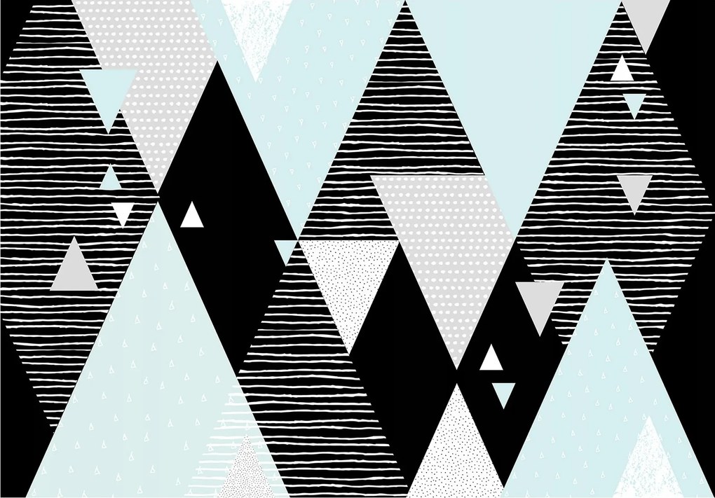 Fotótapéta Geometria Absztrakt Rombuszok Vinyl háromszögek 208x146 +ragasztó