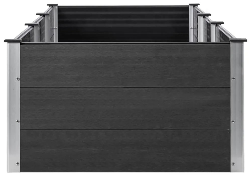 szürke WPC kerti magaságyás 300 x 100 x 54 cm