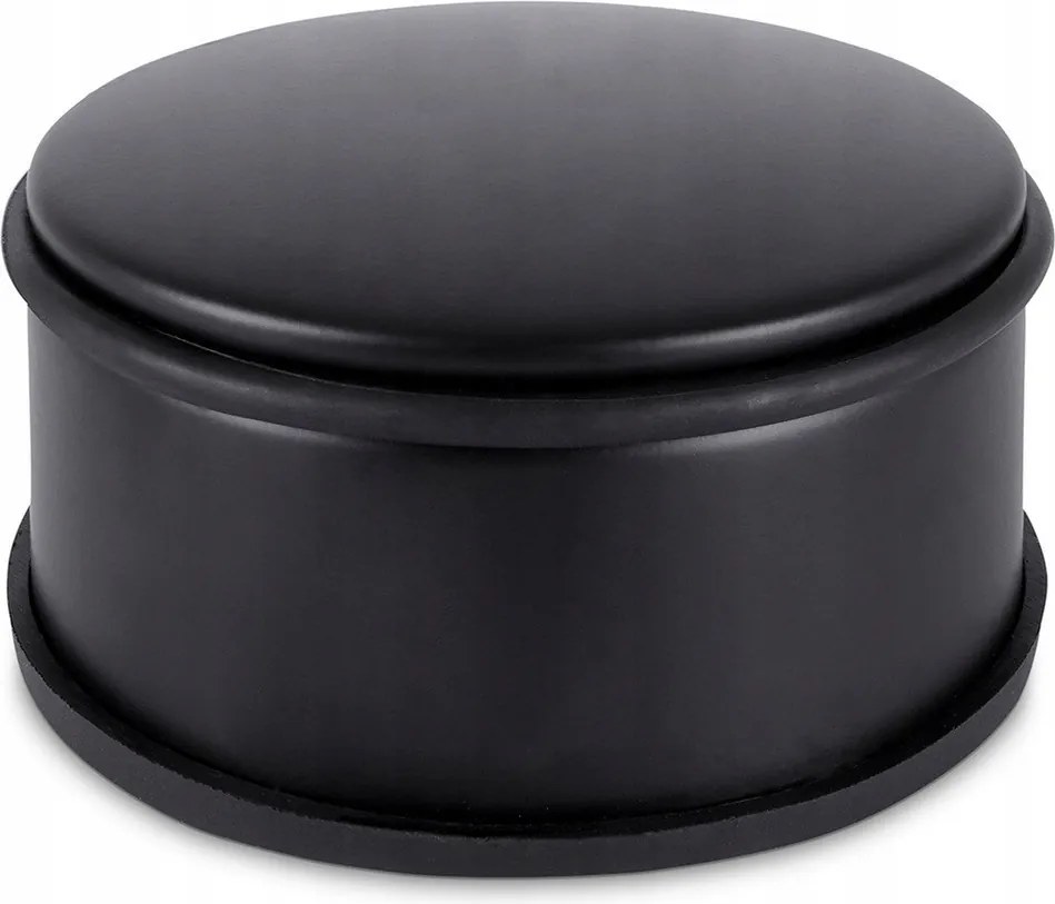 Ütköző fekete, nagy teherbírású, szabadon álló, 11,5 cm-es fém Ütköző