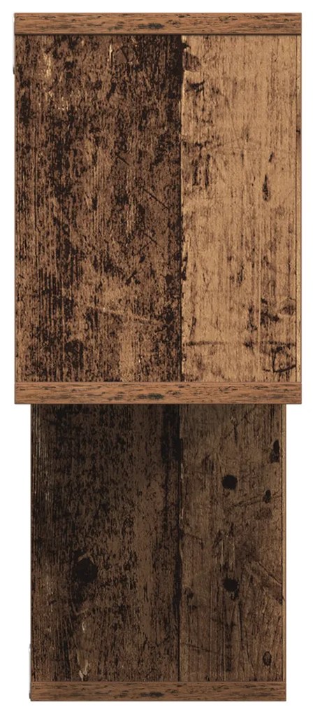 Fali Polc Régi Fa 100x20x53 cm Műszaki Fa