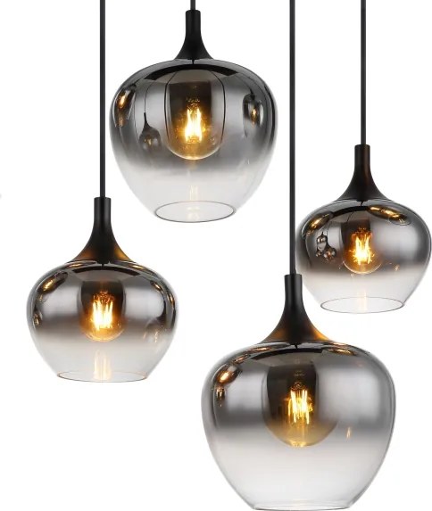 Globo 15548-8H - Kábelcsillár MAXY 8xE27/40W/230V fekete