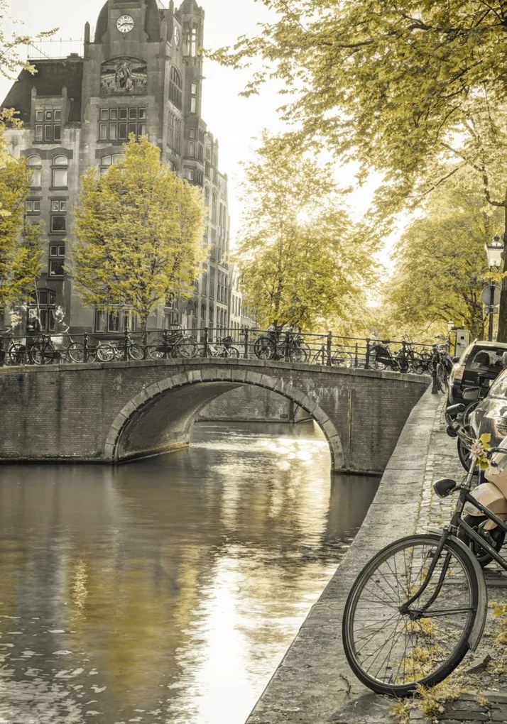 Poszter 70x100cm Csatorna Amszterdam városon keresztül 10, Assaf Frank