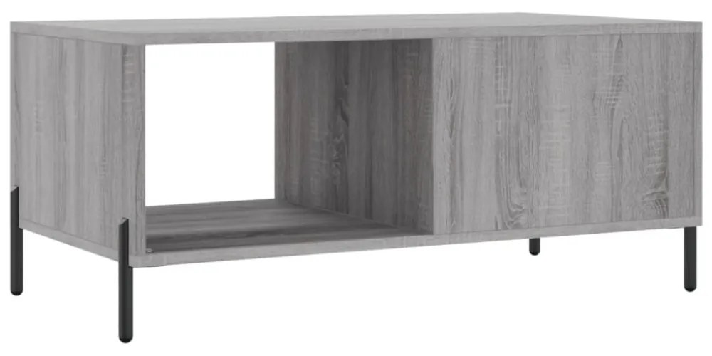 vidaXL szürke sonoma színű szerelt fa dohányzóasztal 90 x 50 x 40 cm
