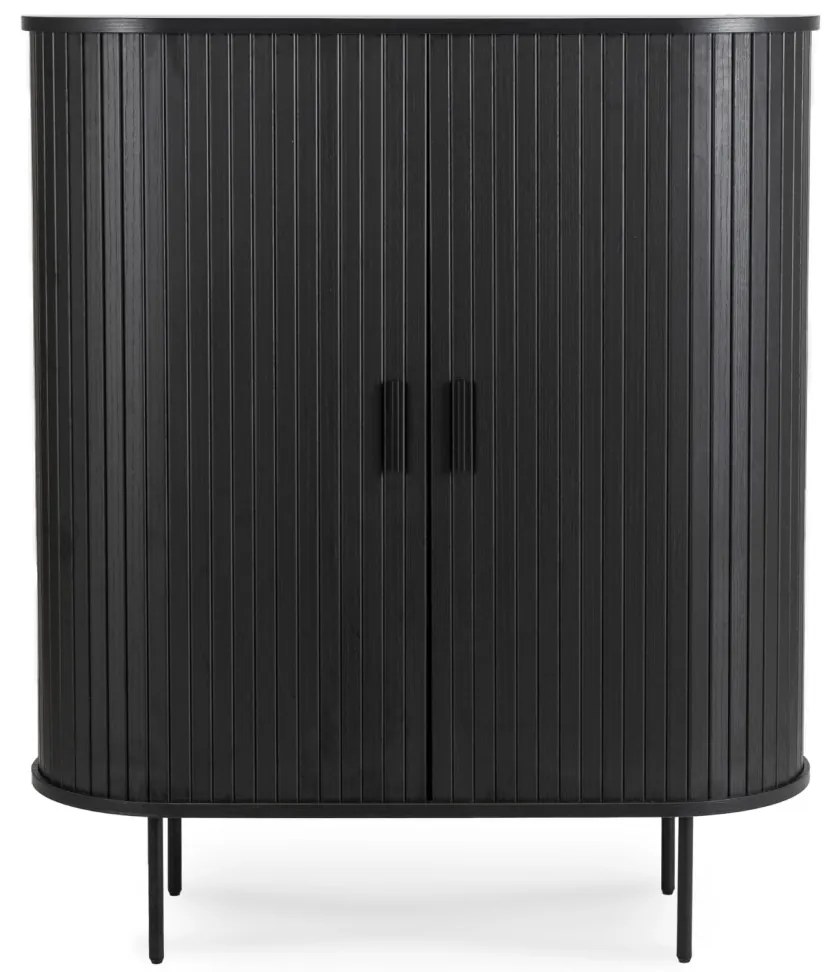 Magaskomód Fekete Színben TRISH 100 cm.