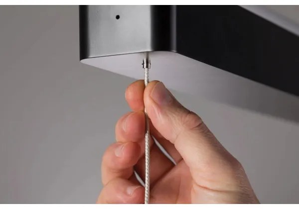 Paulmann 79693 - LED/42W Dimmelhető csillár zsinóron LENTO 230V fekete