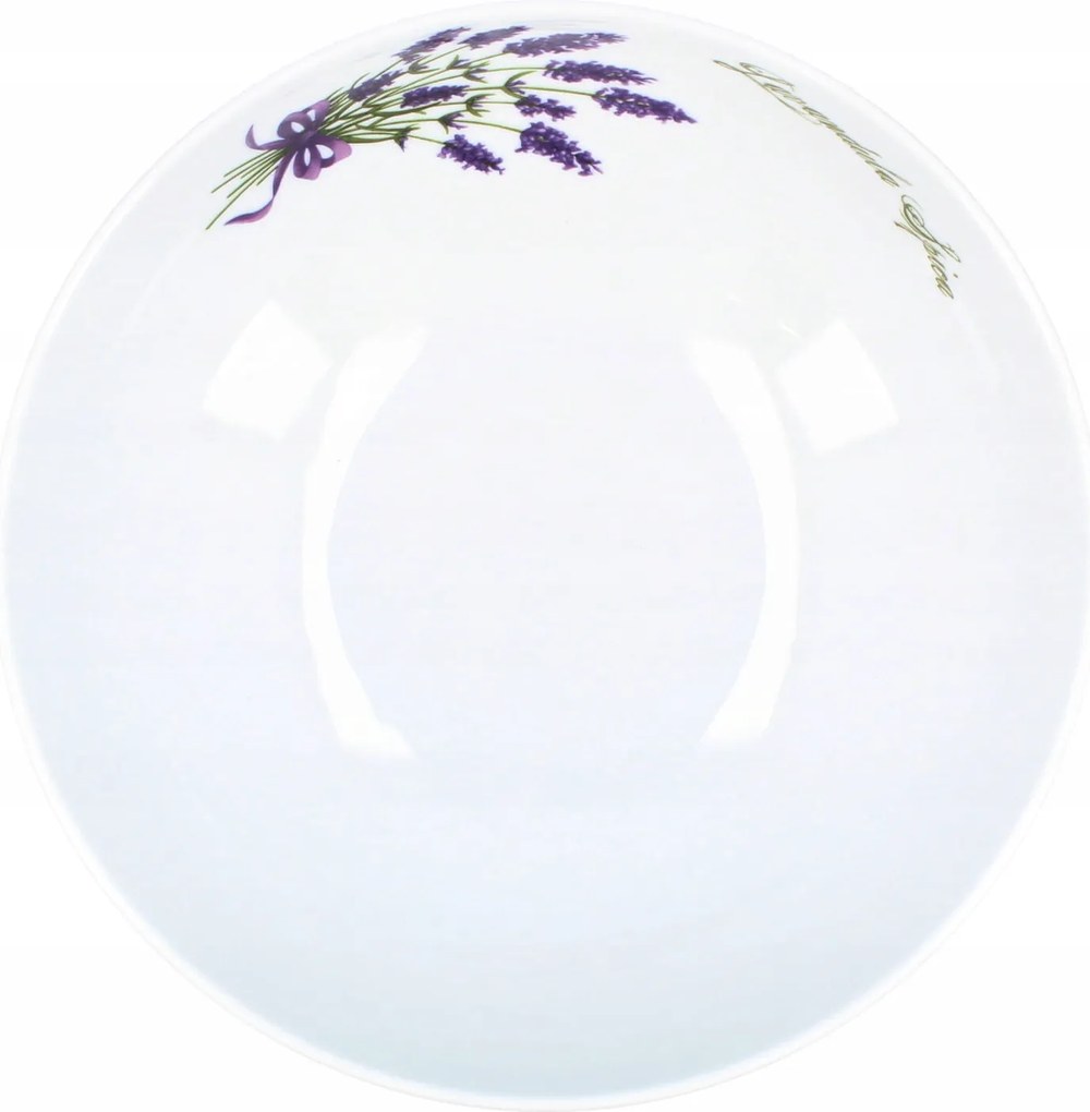 Lubiana Venus Saláta tálaló Kerek Porcelán Tálka/Salátástál 25 cm-es Levendula mintás