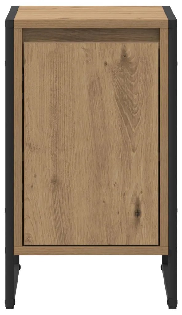 vidaXL Éjjeli asztal 2 pcs Művészi tölgy 39,5 x 30 x 50 cm Faanyag