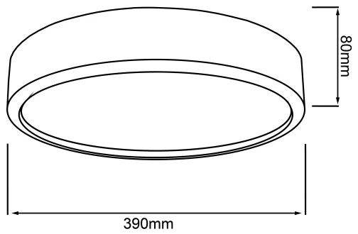 Brilliant - LED mennyezeti lámpa SLIMLINE LED/22W/230V Ø 39 cm kaucsukfa