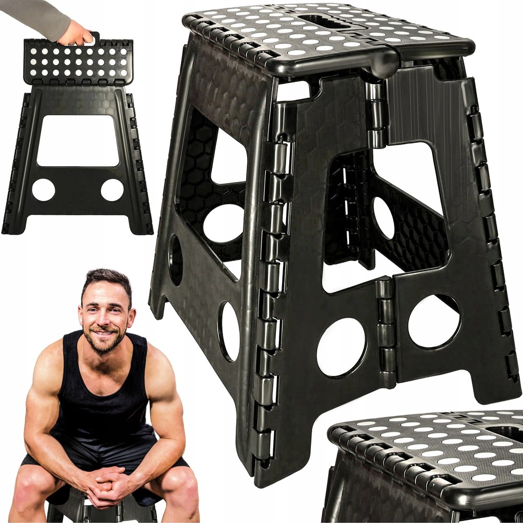 Zsámoly Összecsukható Szék Túraszék Csúszásgátló 39cm 150KG