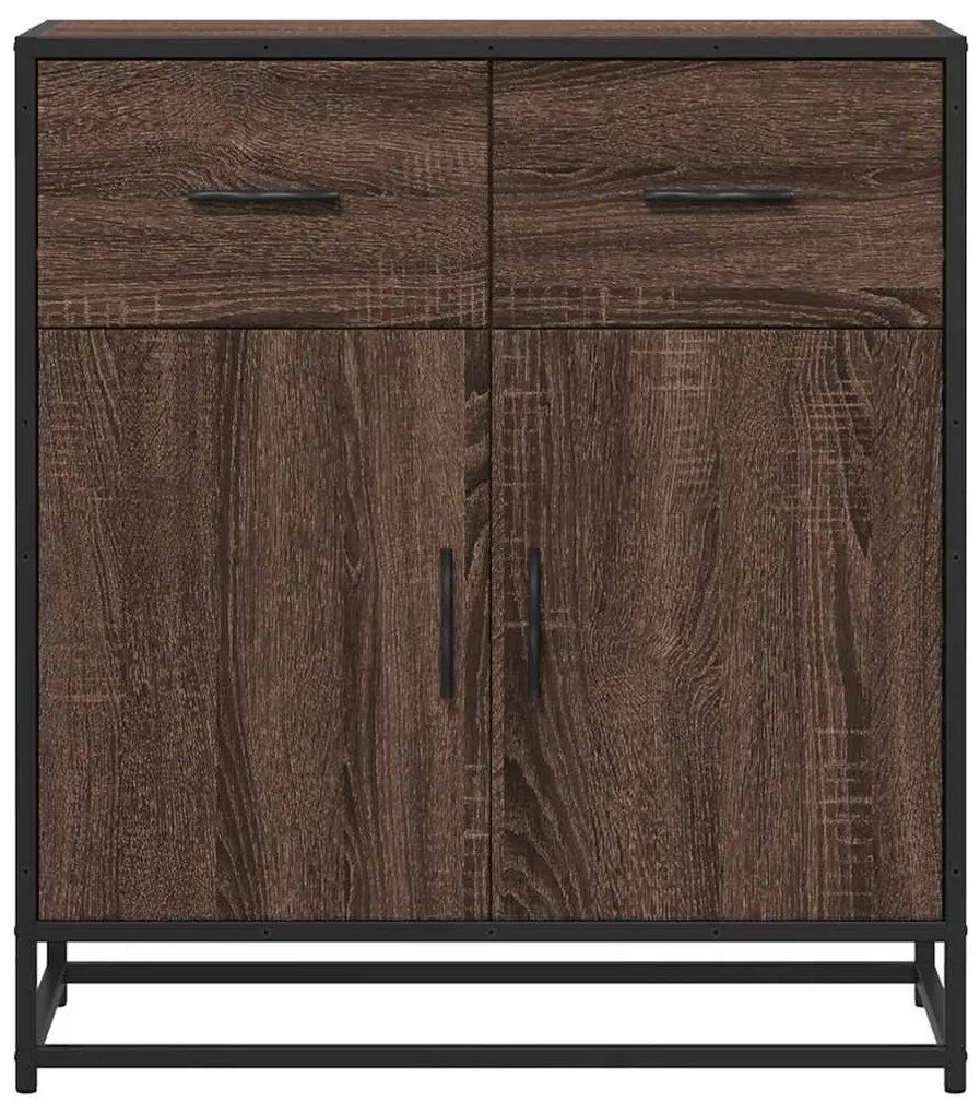 komód barna tölgyfa 68x35x76 cm Műfa