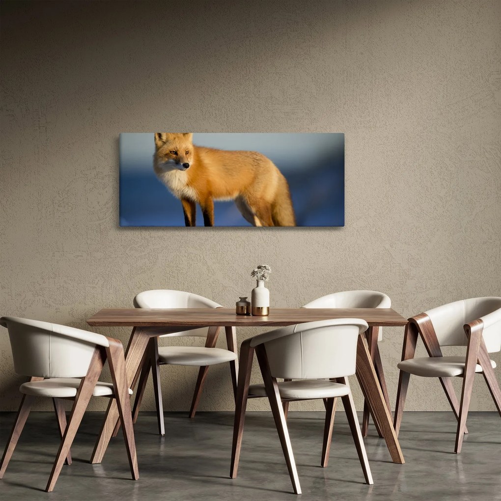 Kép - Róka a hóban (120x50 cm)