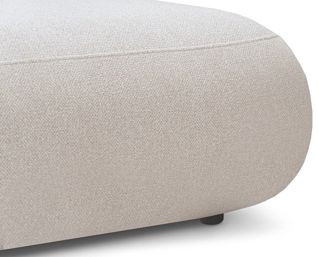 Lotulis L II sarokkanapé ágyfunkcióval jobb oldali - krém vízlepergető kötött Blur 01