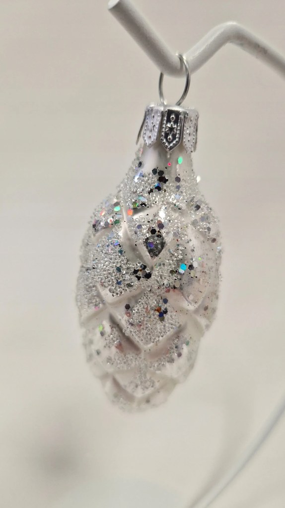 Karácsonyfadísz üvegből Toboz