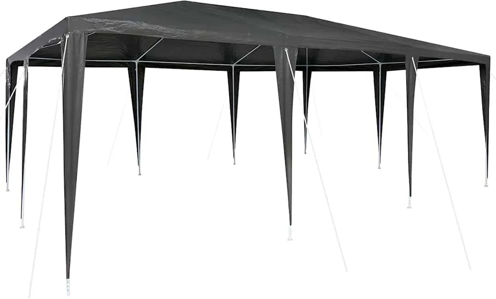 vidaXL Partysátor Antracit 600 x 400 x 266 cm Poliészter és Acél