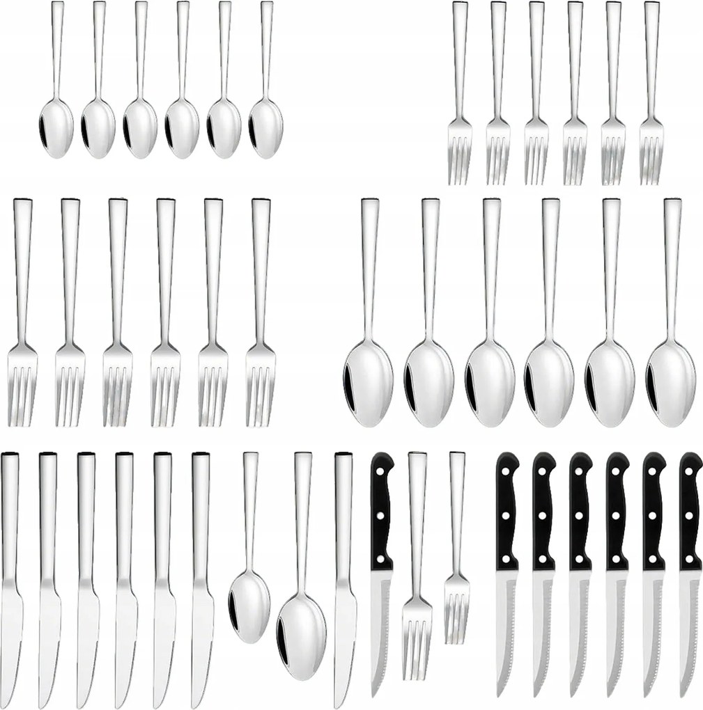 Ezüst evőeszköz szett 36 db-os – 6 személyes Elegancia az asztalodra