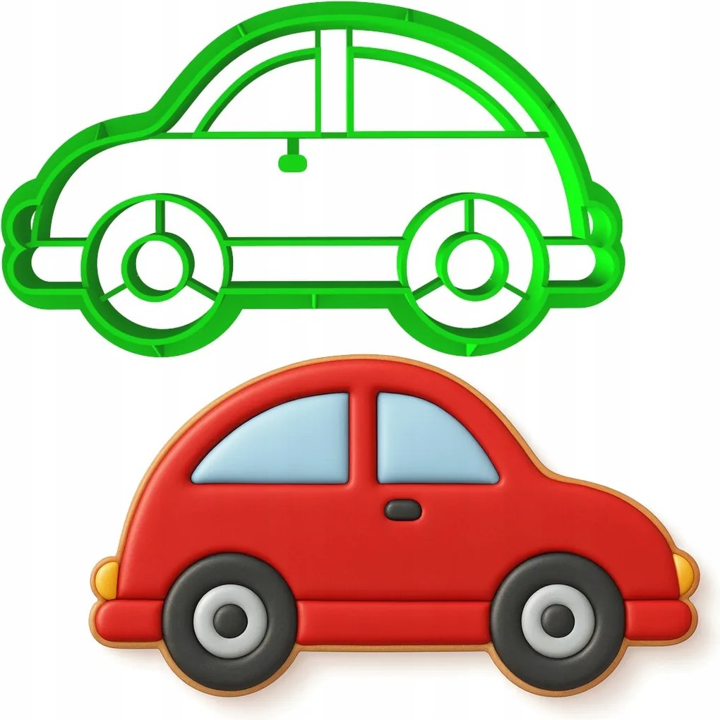 Foremka Lyukasztó Sütemény- és Mézeskalácsvágó Jármű Autó 8cm