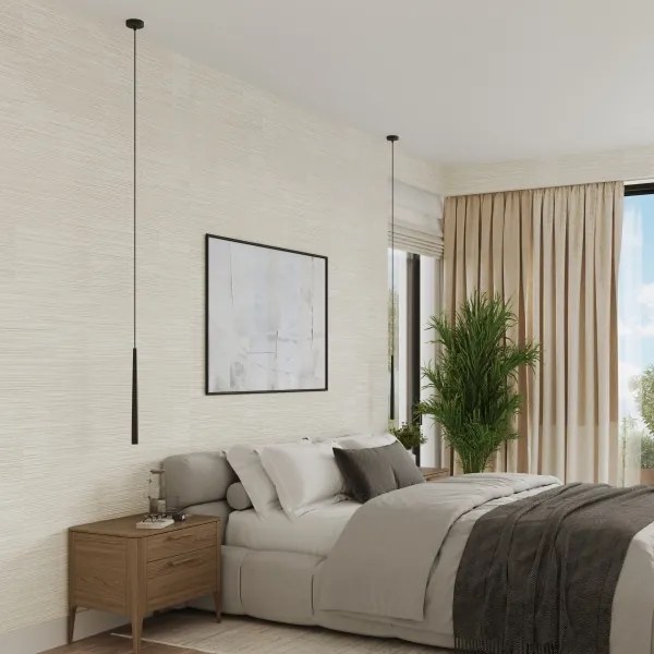 Sollux SL.1462 - Csillár zsinóron BLISS 1xG9/8W/230V fekete