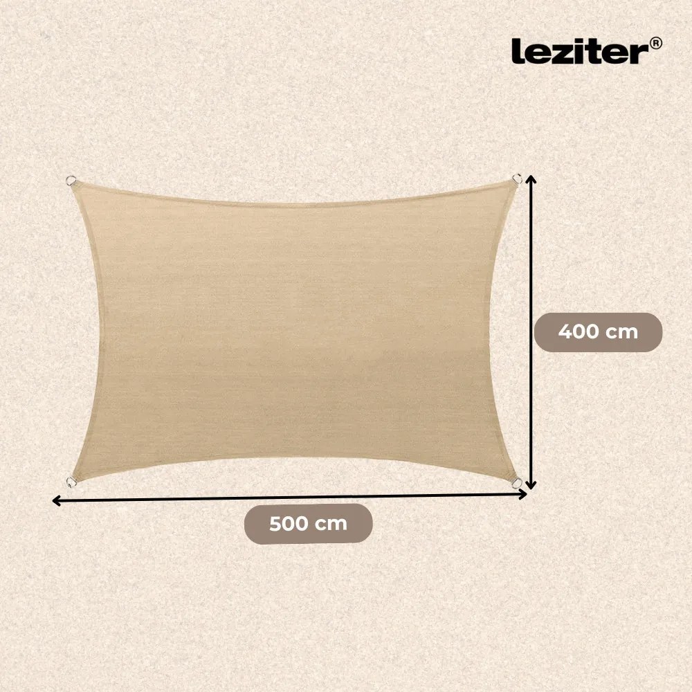 Rana napvitorla négyszög alakú 4x5 m bézs