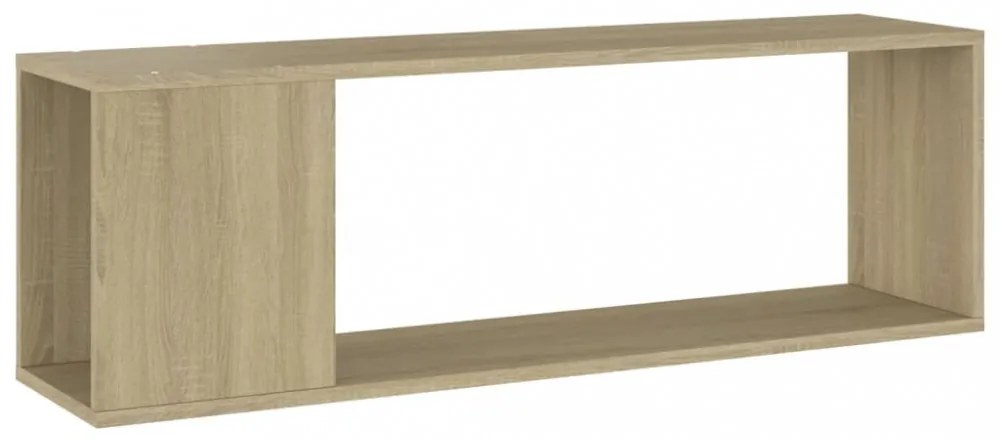 sonoma tölgy színű szerelt fa TV-szekrény 100 x 24 x 32 cm