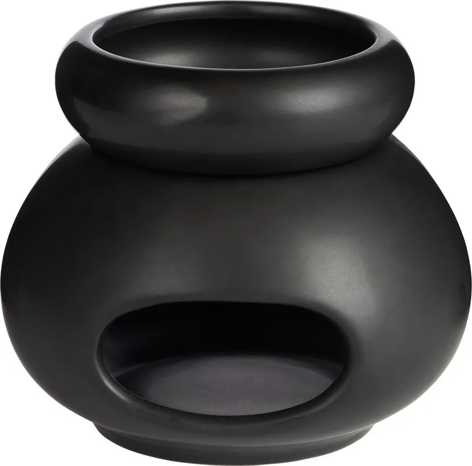 AMBIANCE porcelán aromalámpa, fekete