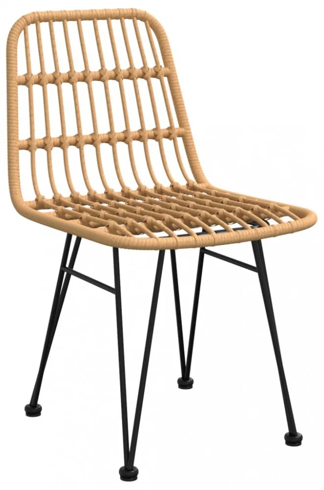 vidaXL 9 részes polyrattan kerti étkezőgarnitúra