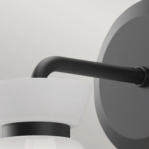 Alora Mood ALM-HALSTON-1WB-BK - HALSTON fali lámpatest 1xE14/40W/230V fekete