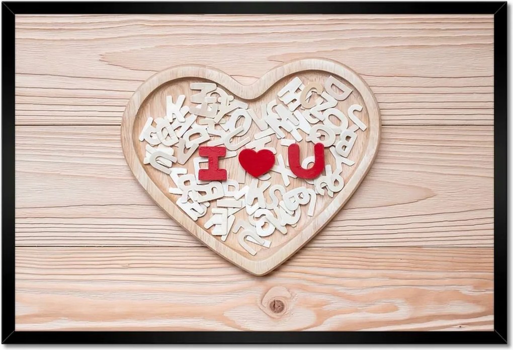 Poszterek keretben 60x40 Nőnap Ajándék Love