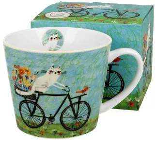 Porcelánbögre 610ml,dobozban, Bicycle