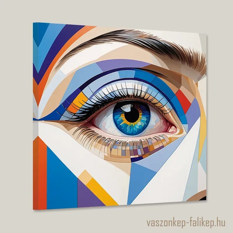 Absztrakt szem – 2 falikép – érzelmek és stílus harmóniája 40x40cm