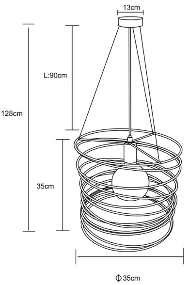 Globo 15640H - TILLY kábelen függesztett függőlámpa 1xE27/60W/230V fekete