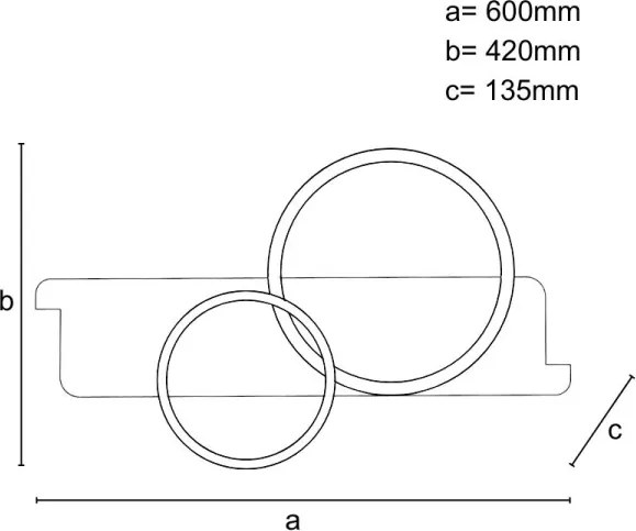 LED Dimmelhető mennyezeti lámpa LED/70W/230V 3000-6500K + távirányítás