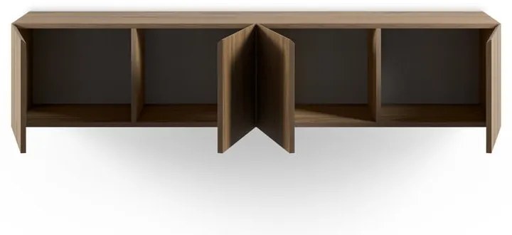 Natúr színű TV-állvány tölgyfa dekorral 180x38x35 cm Daroca – Marckeric