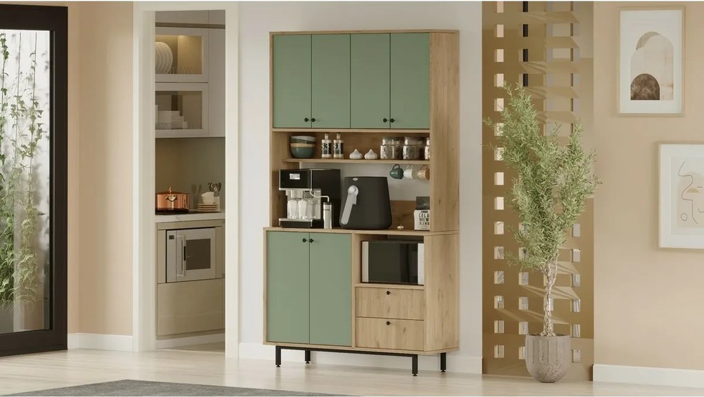 Rery Oak and Green szekrény