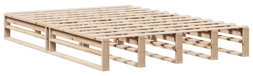 tömör fa könyvespolcos ágy matrac nélkül 150 x 200 cm