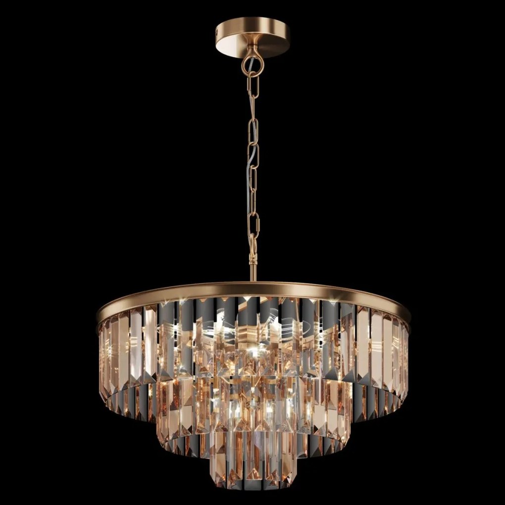 MAYTONI MOD085PL-07G REVERO Kristály Függesztett Lámpa Arany E14 IP20