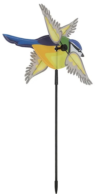 Leszúrható szélforgó, kék cinegés, 91,5 cm