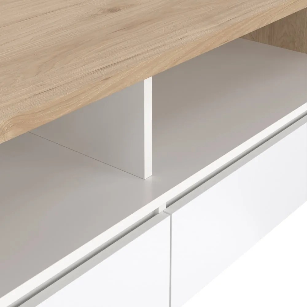 Fehér-natúr színű dohányzóasztal 60x120 cm Next – Tvilum