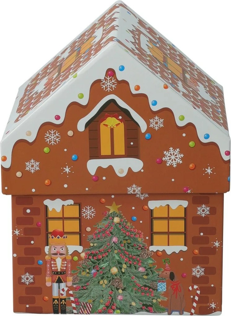 Cookie Houses karácsonyi ajándékdoboz-készlet, barna, 2 db