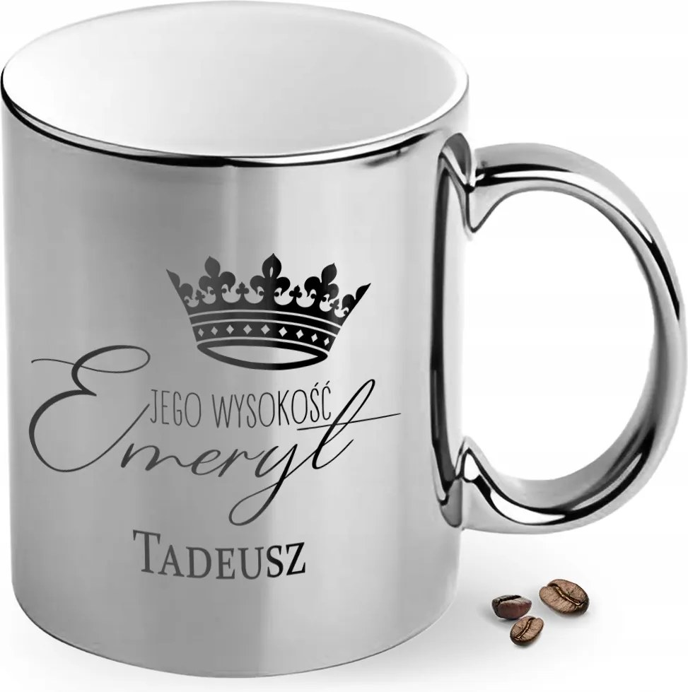 Ezüst Bögre Nyugdíjas Ajándék Nyugdíjasoknak Személyre Szabott Név