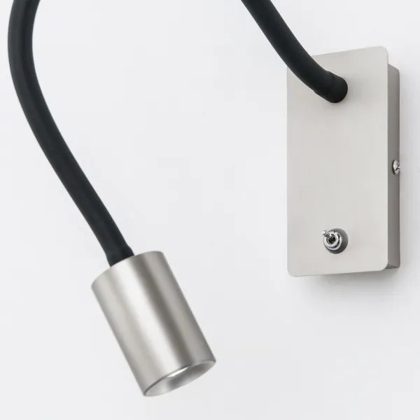 Orion WA 2-1342 - LED Rugalmas kicsi fal lámpa KURT LED/5W/230V ezüst