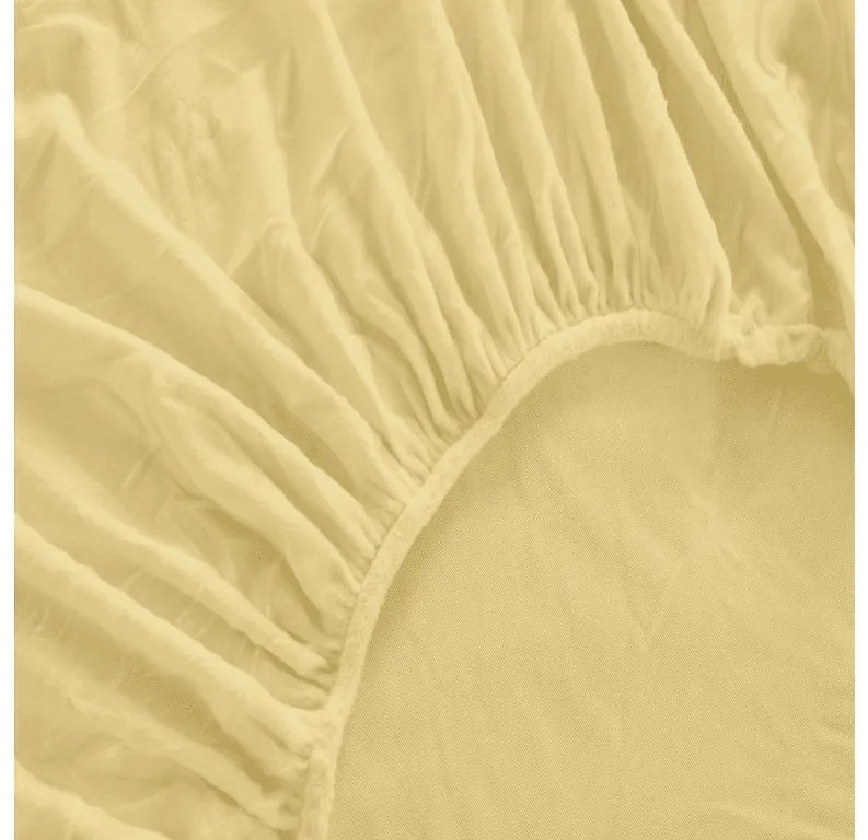 Mikroplüss lepedő SOFT 180x200 cm sárga