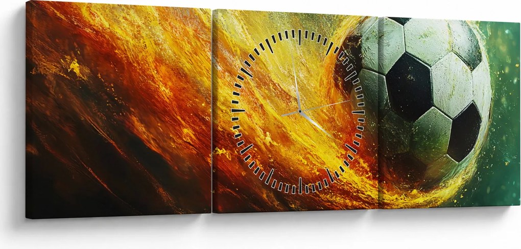 Kép - Focilabda repülés közben (órával) (90x30 cm)