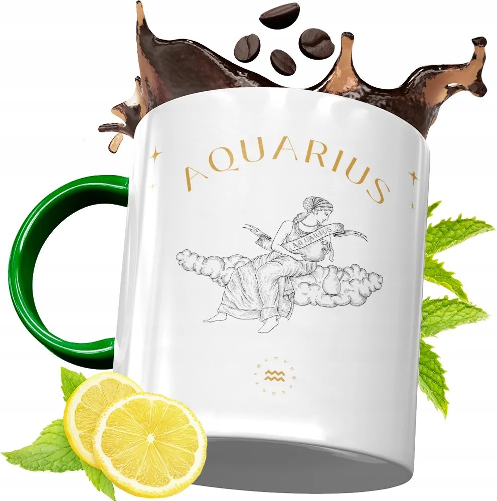 Bögre Zöld Csillagjegyek Horoszkóp Ajándék fényképes nyomtatással