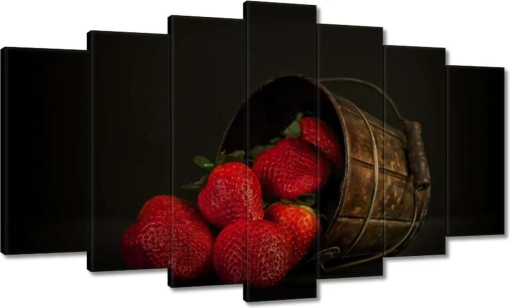 Vászonkép 140x80 Természetes eper