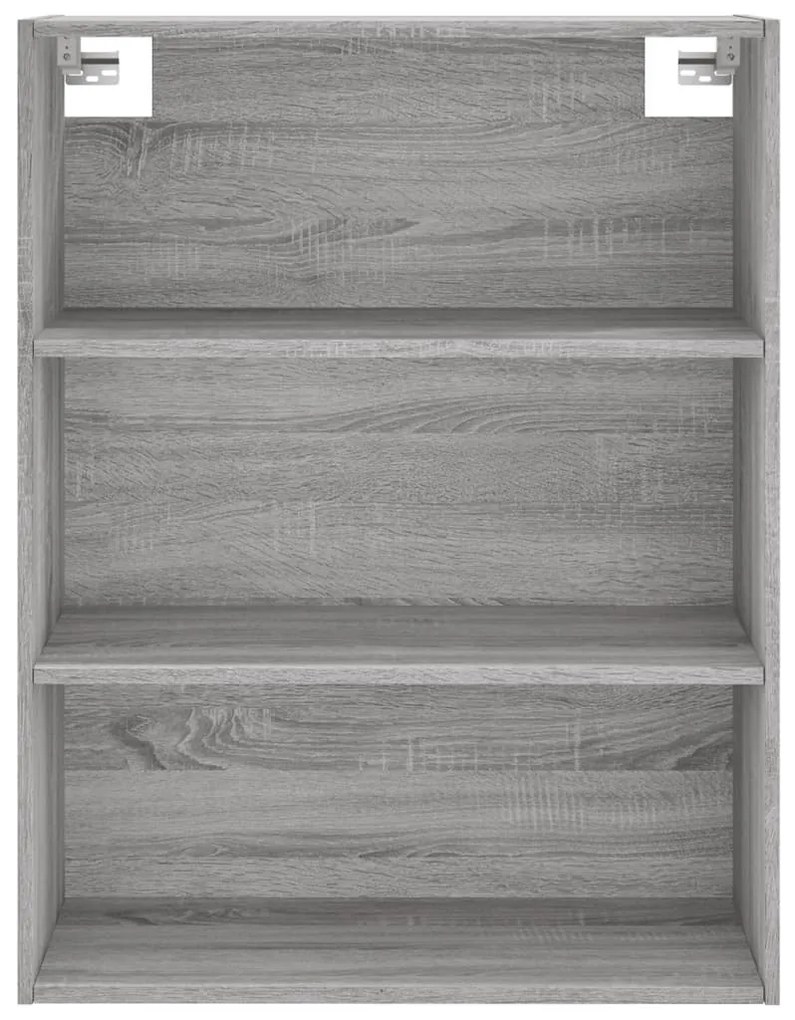 szürke sonoma szerelt fa magasszekrény 69,5x32,5x180 cm