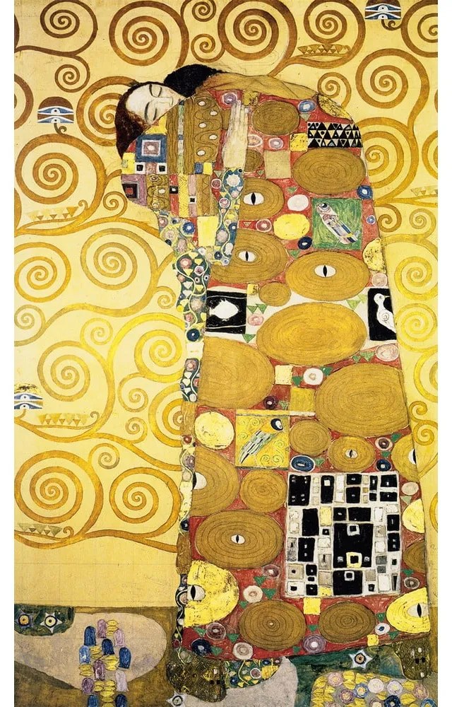 Reprodukciós kép 50x80 cm Fulfilment, Gustav Klimt – Fedkolor
