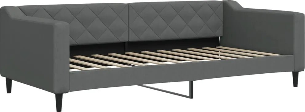 vidaXL sötétszürke szövet kanapéágy 90 x 200 cm